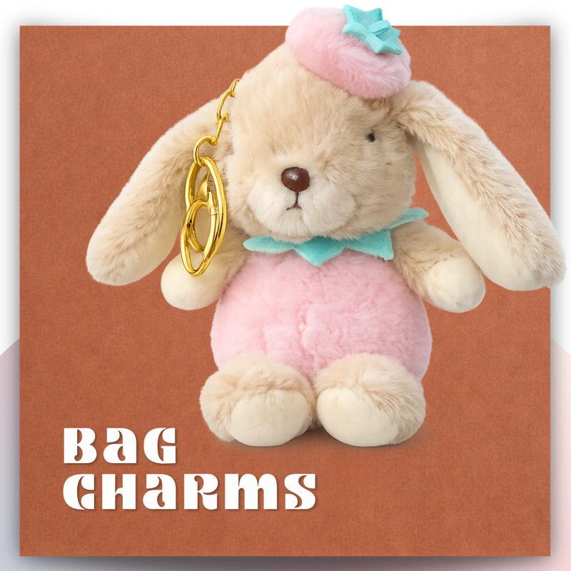 Cute bag charm accessory for handbags and totes