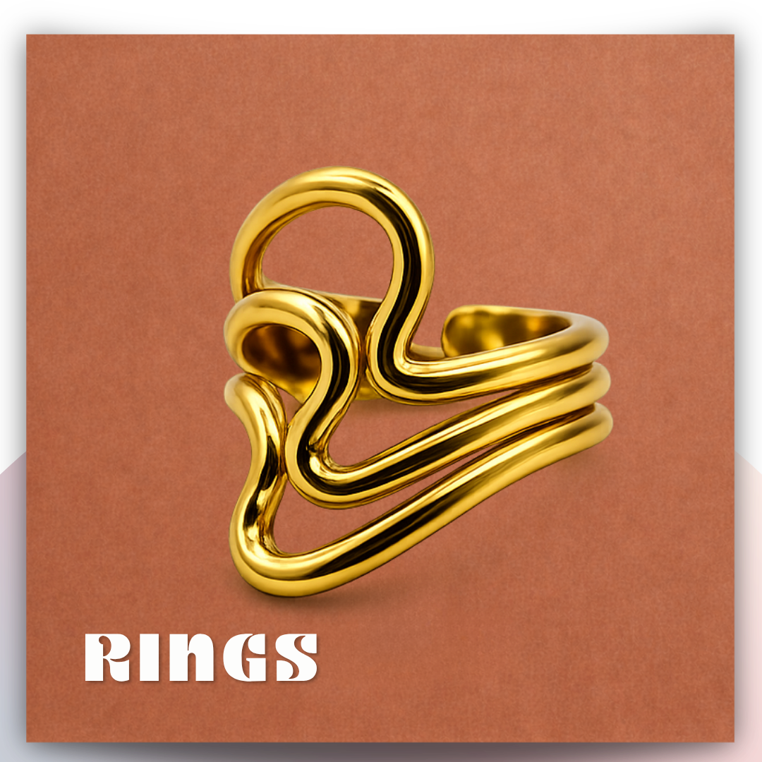 Artificial rings for women in modern and Korean style