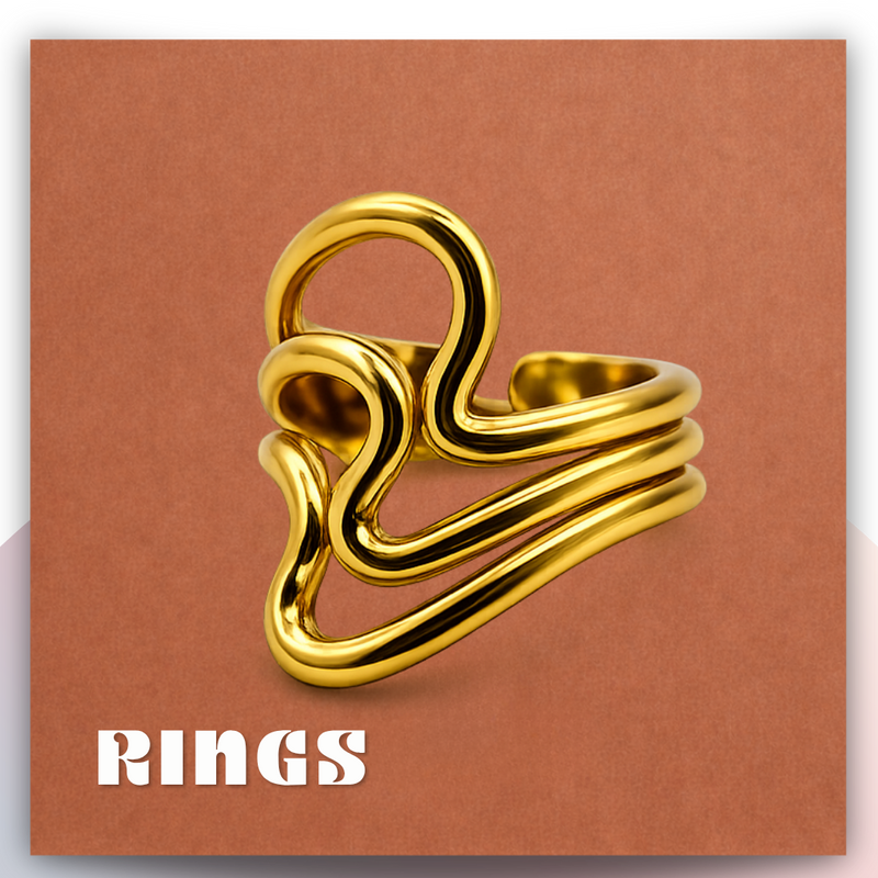 Artificial rings for women in modern and Korean style