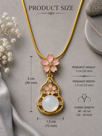 Blossom Pearl Drop Pendant Necklace