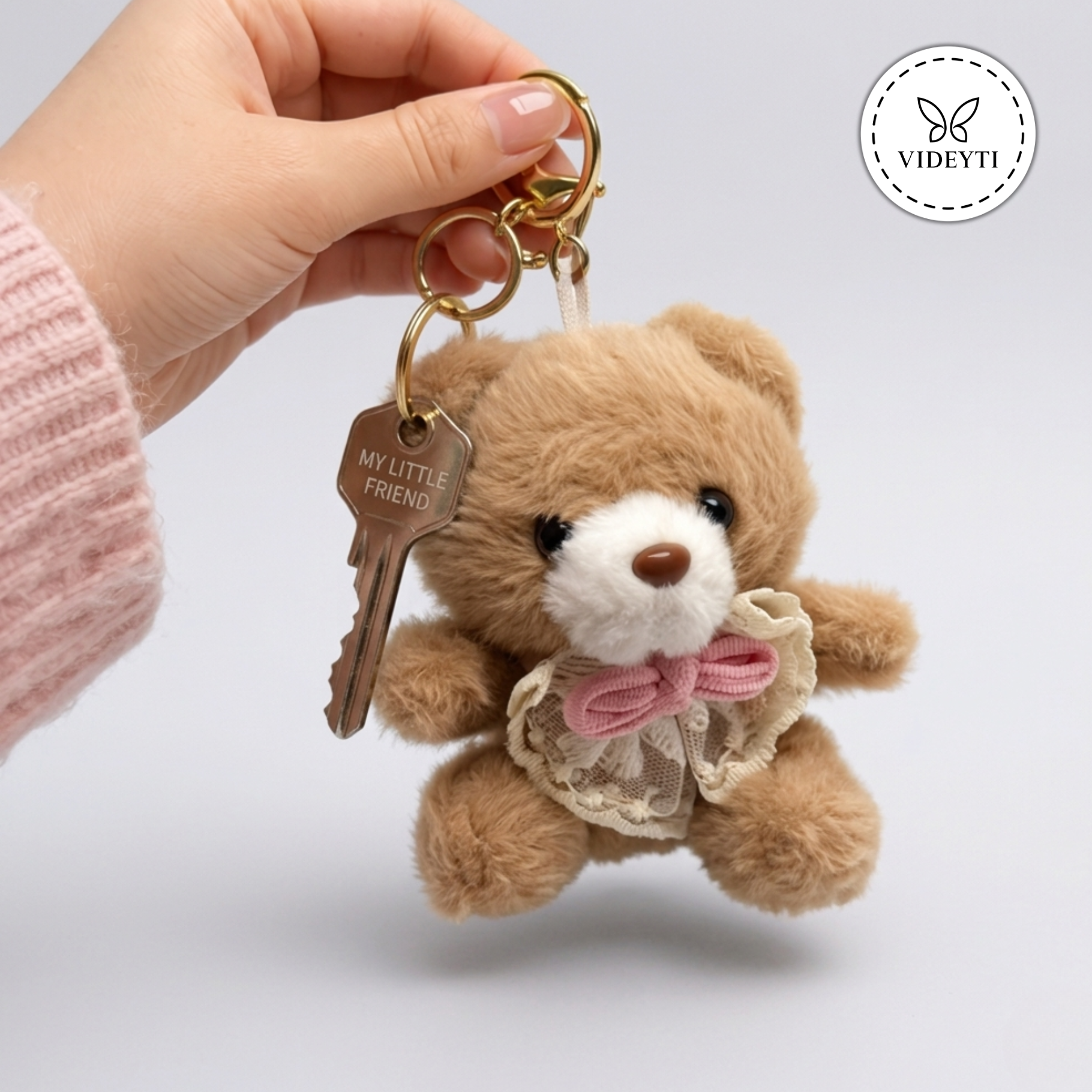 Toffee Teddy Cute Plush Bear Bag Charm