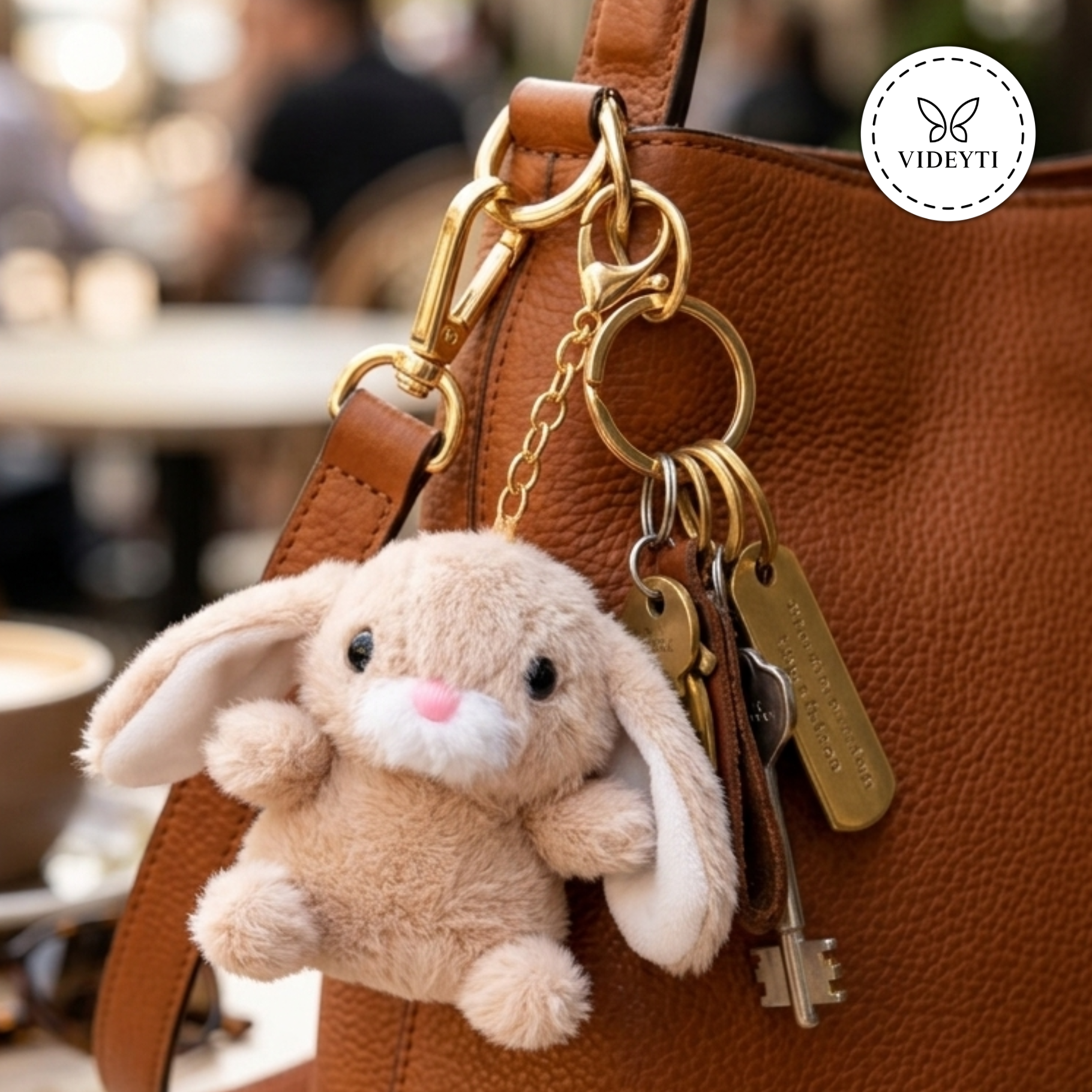 Lumi the Plush Bunny Keychain