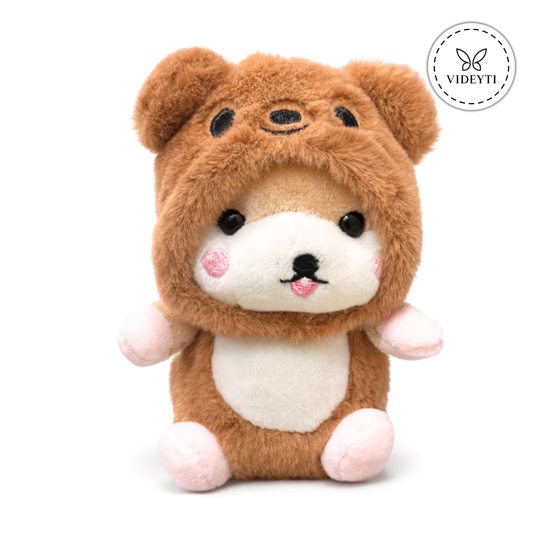Kawaii Shiba Plush Keychain with Animal Costume