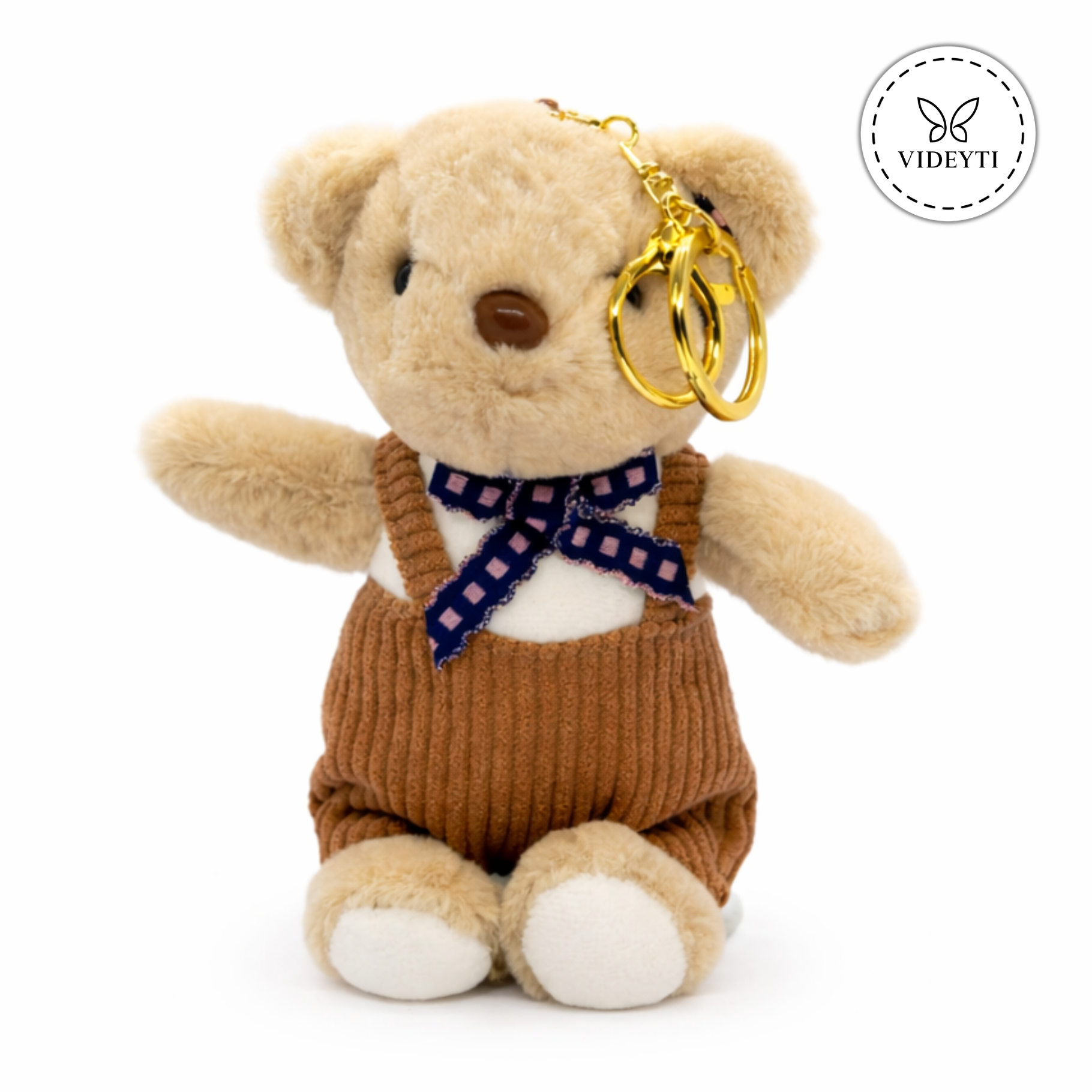 Oliver Bluebow Teddy Keychain