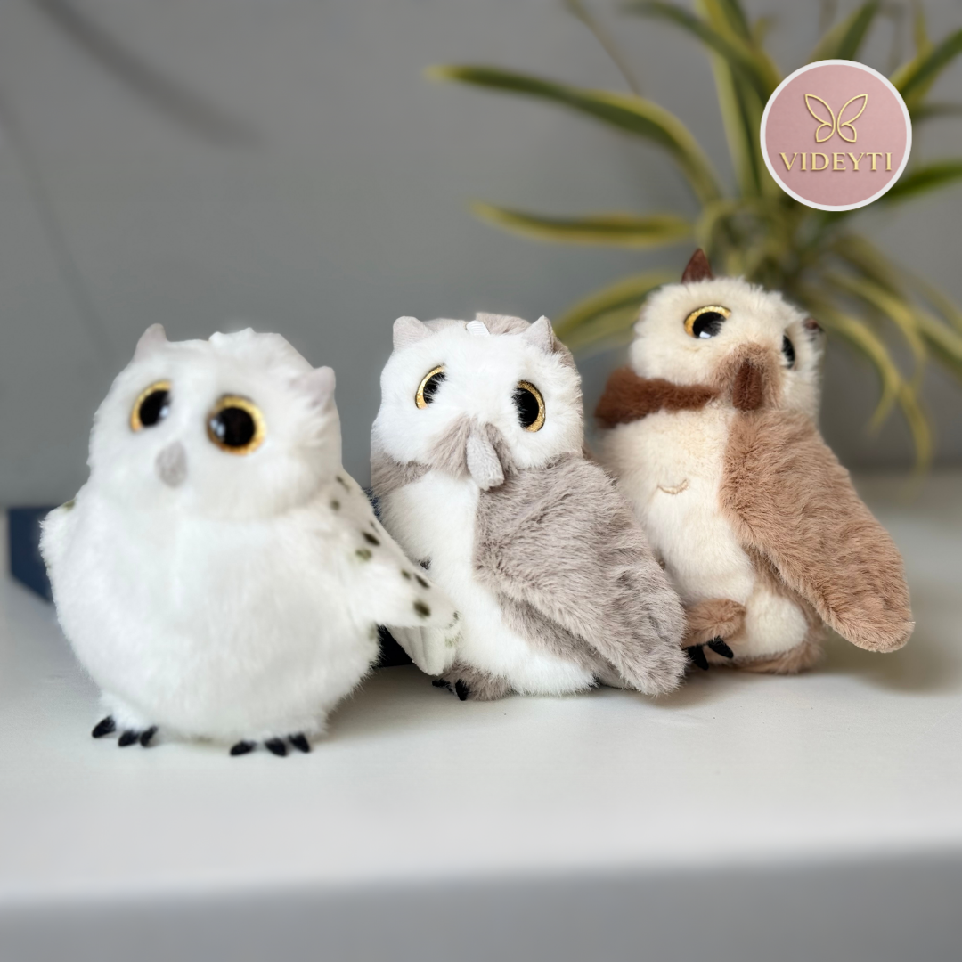 Cute Plush Owl Bag Charm