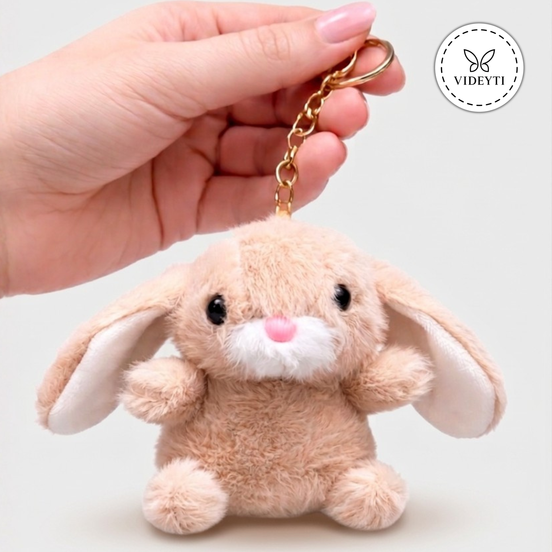 Lumi the Plush Bunny Keychain