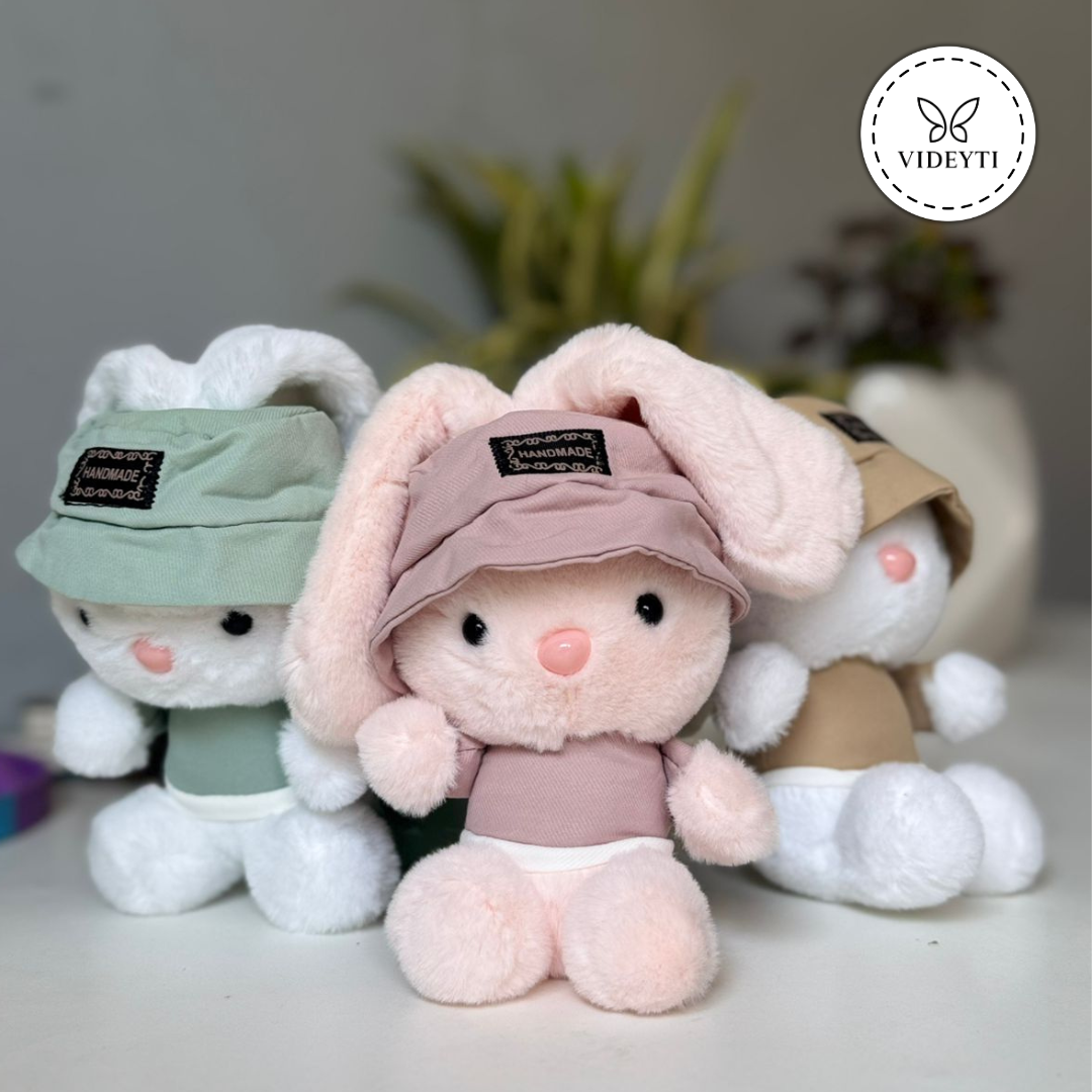 Cute Handmade Bunny Plush Keychain