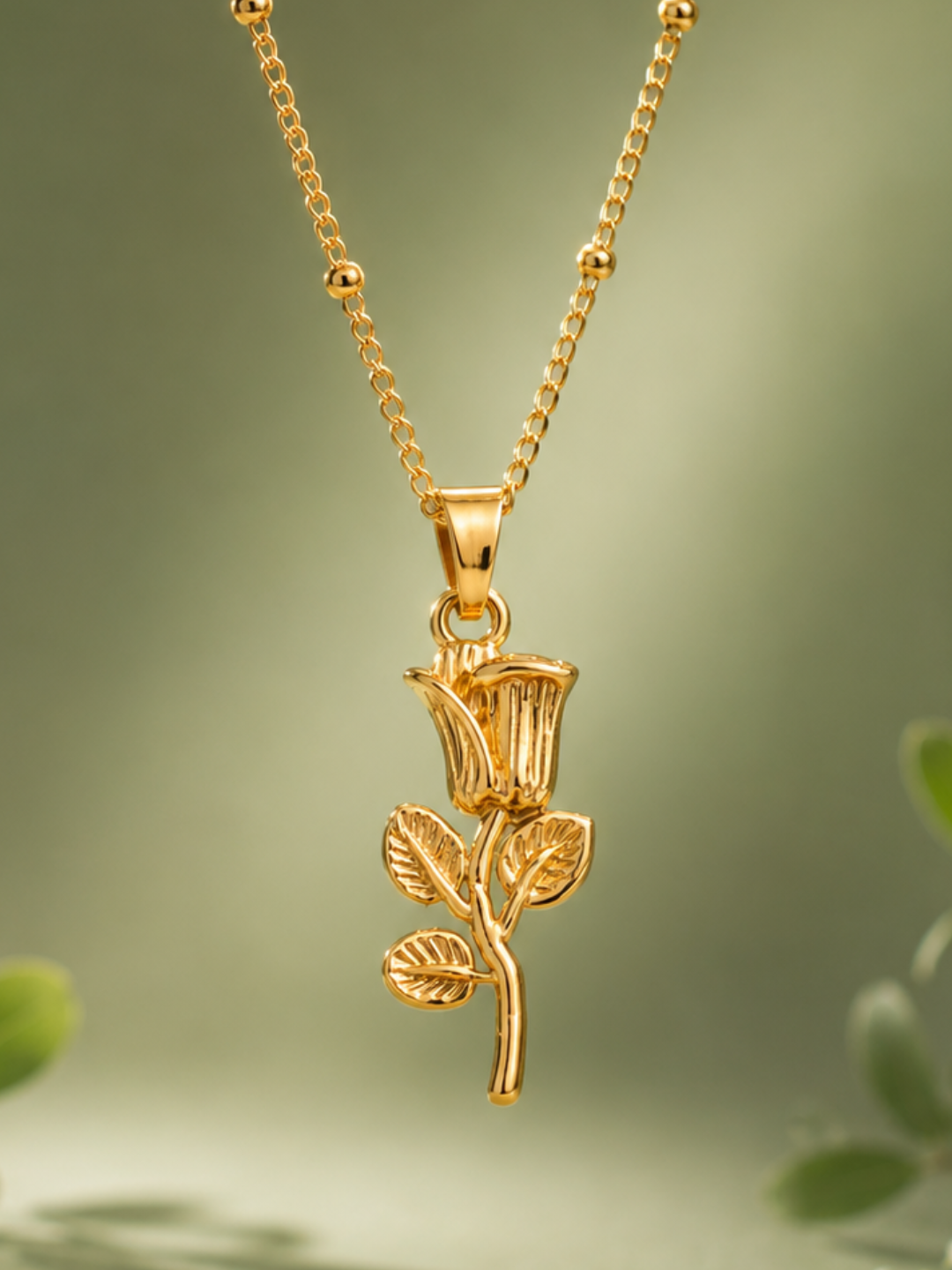 Rose Pendant Necklace | Elegant Minimal Floral Jewelry