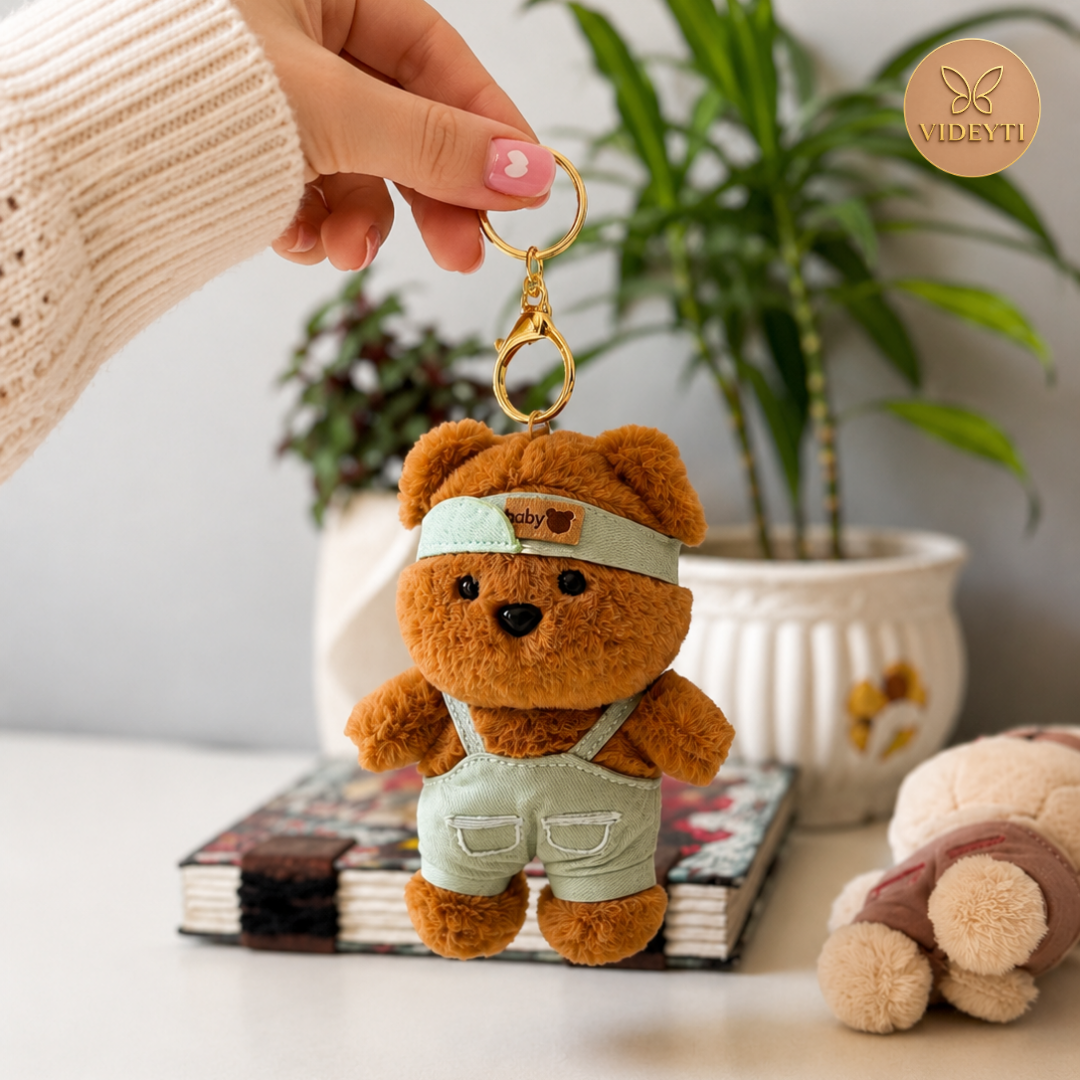 Cute Plush Teddy Bear Bag Charm