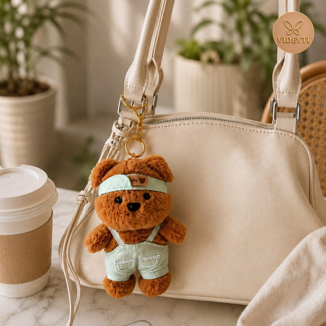 Cute Plush Teddy Bear Bag Charm