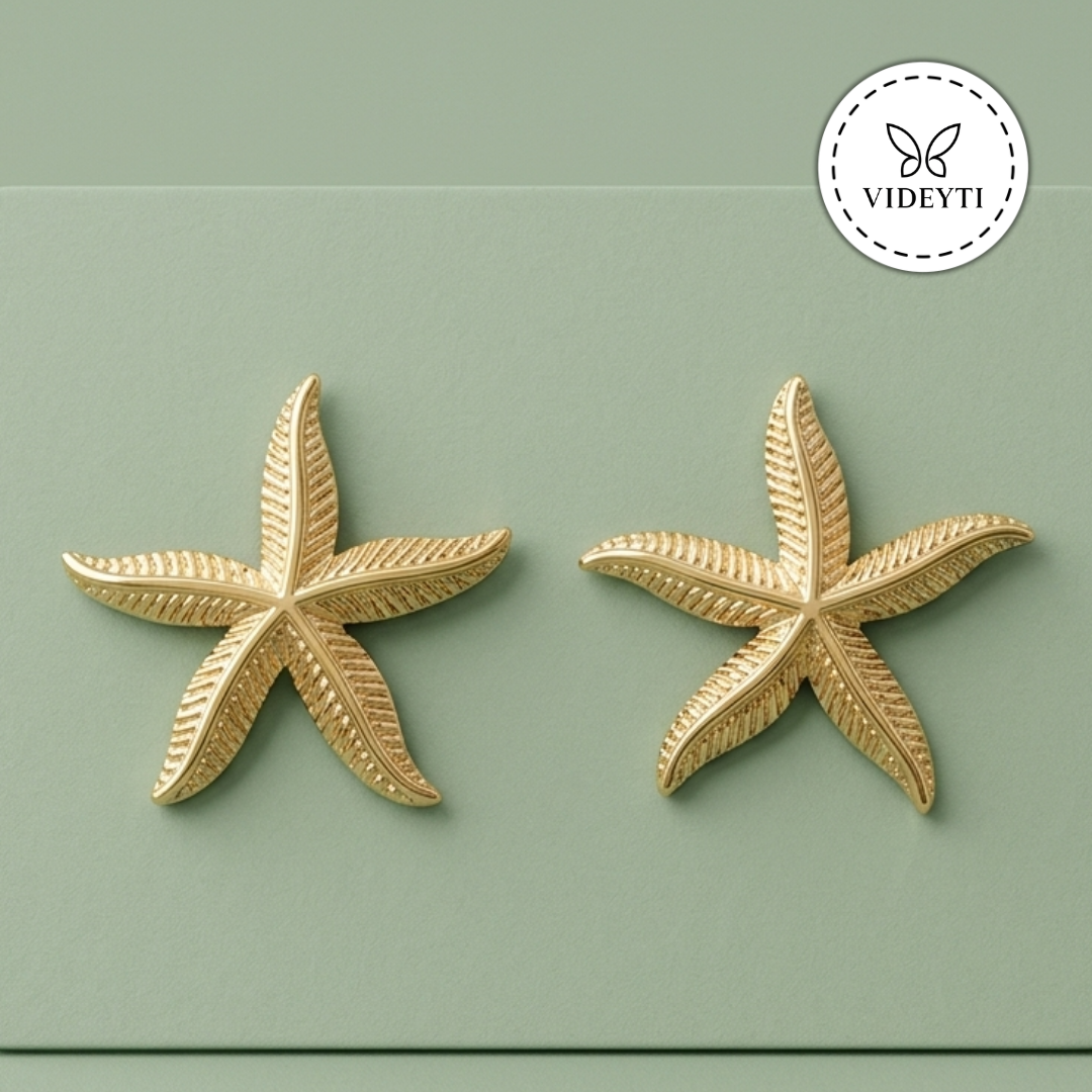 Marina Gold-Tone Starfish Stud Earrings
