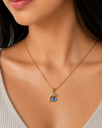 Dolphin Crystal Pendant Necklace
