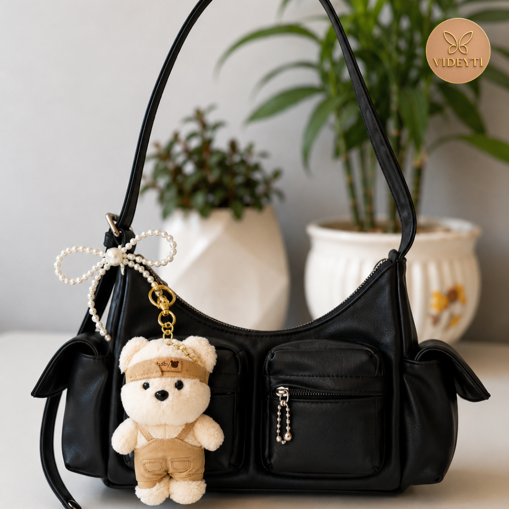Cute Plush Teddy Bear Bag Charm