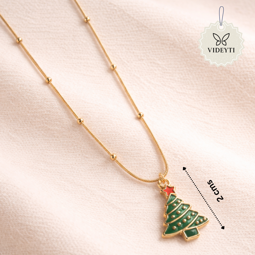 Christmas Tree Pendant Necklace