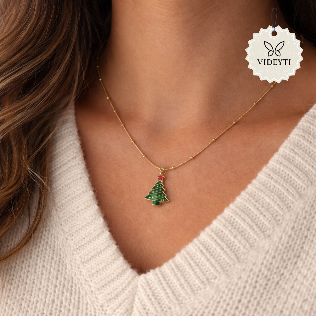 Christmas Tree Pendant Necklace