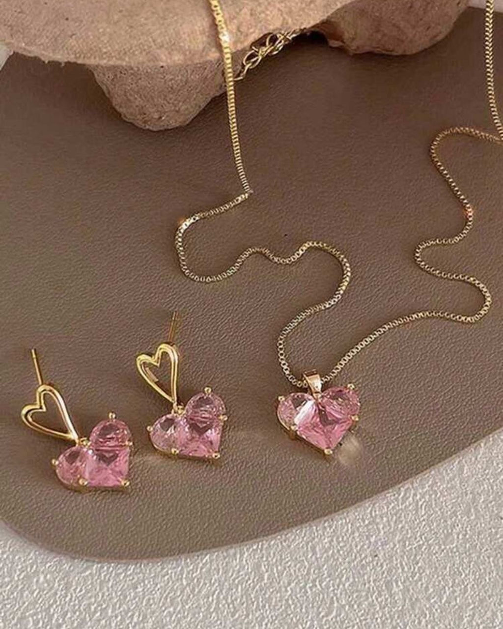 Blush Heart Elegance Jewelry Set