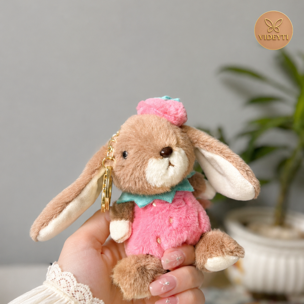 Cute Plush Bunny Bag Charm