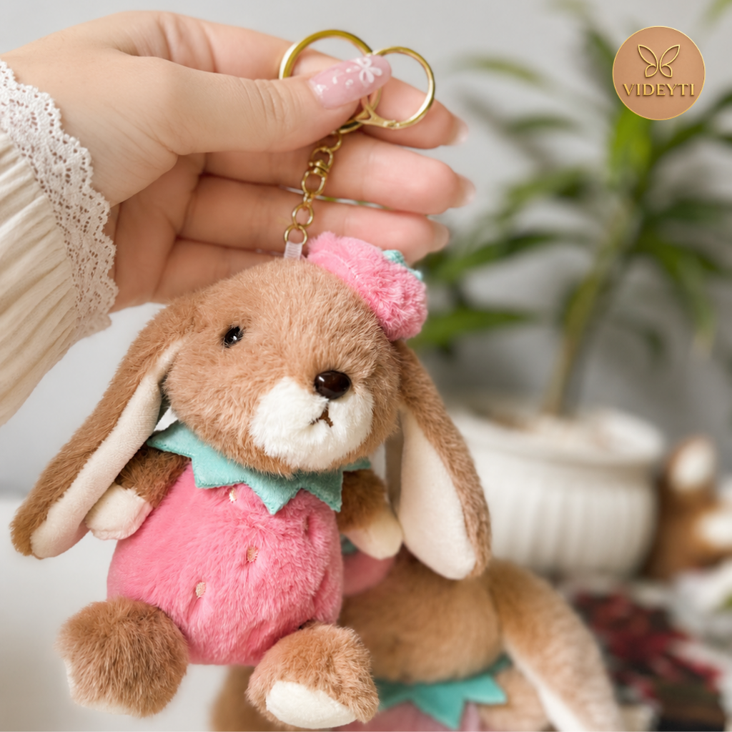 Cute Plush Bunny Bag Charm