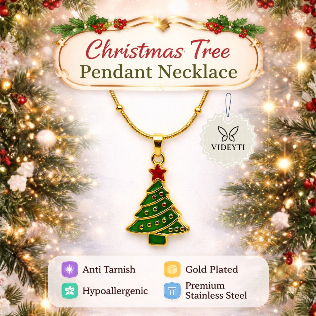 Christmas Tree Pendant Necklace