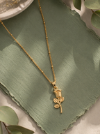 Rose Pendant Necklace | Elegant Minimal Floral Jewelry