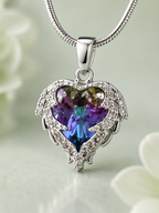 Crystal Heart Pendant Necklace