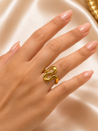 Celeste Charm Crystal Bow Ring