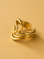 Elysian Curve Sculptural Ring