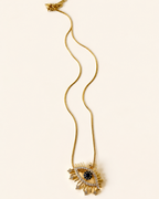Evil Eye Crystal Pendant Necklace