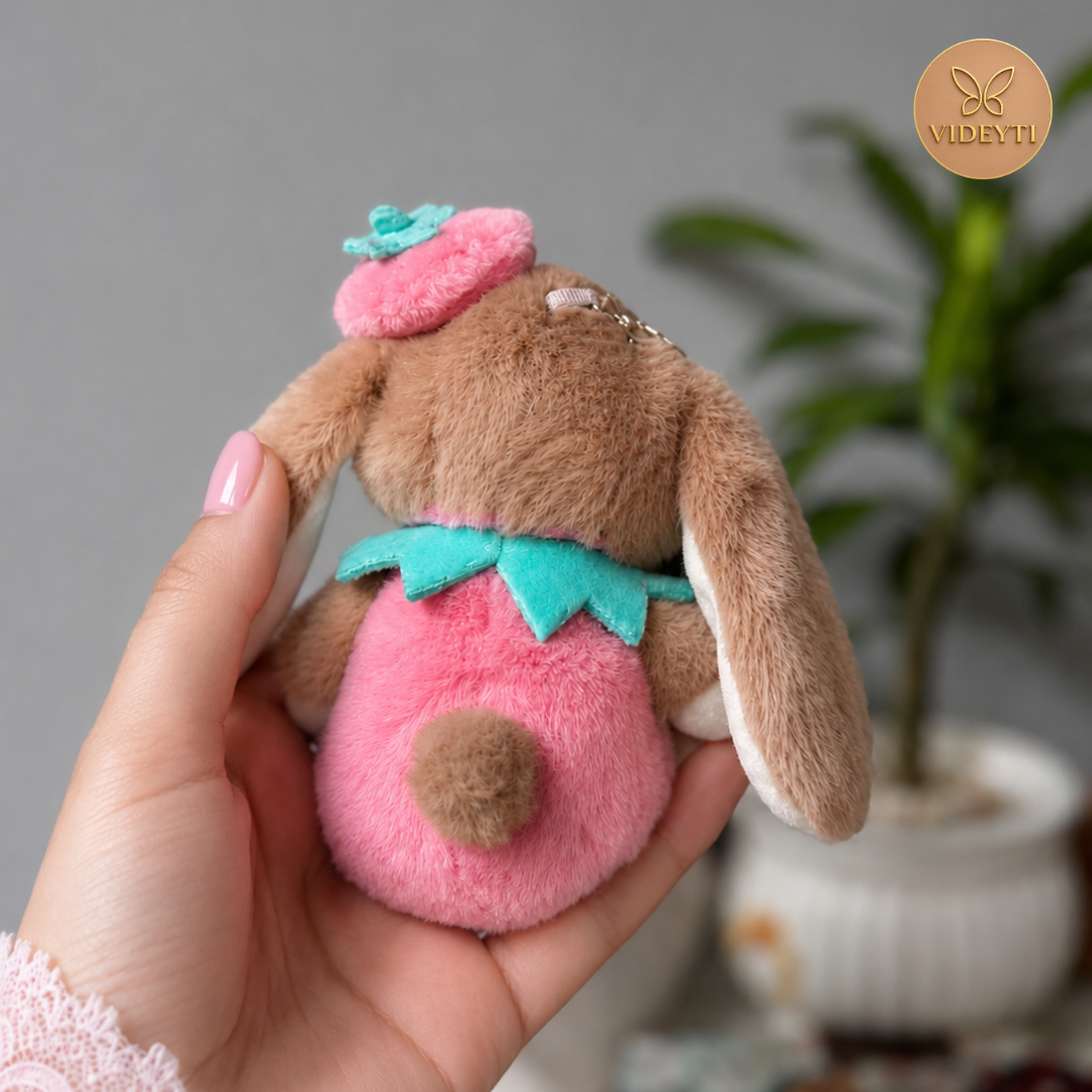 Cute Plush Bunny Bag Charm