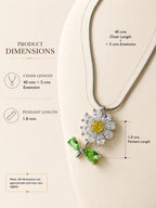 Daisy Bloom Pendant Necklace