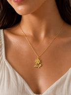 Golden Flora Charm
