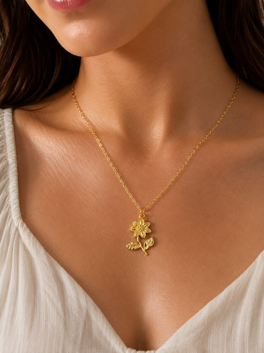 Golden Flora Charm