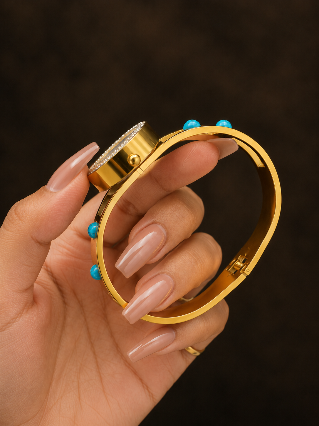 Turquoise Luxe Crystal Watch Bracelet