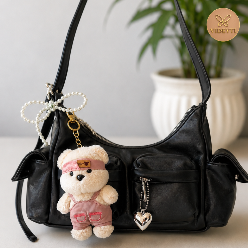 Cute Plush Teddy Bear Bag Charm