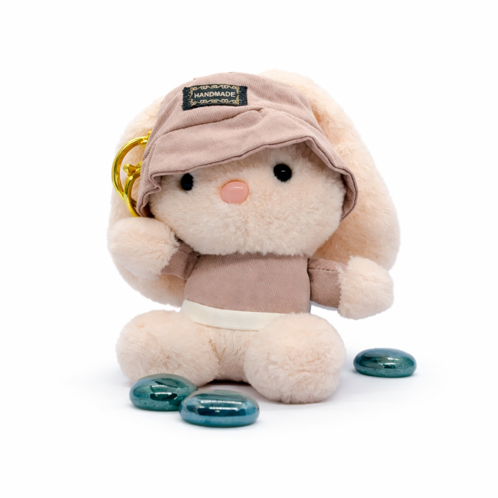 Cute Handmade Bunny Plush Keychain