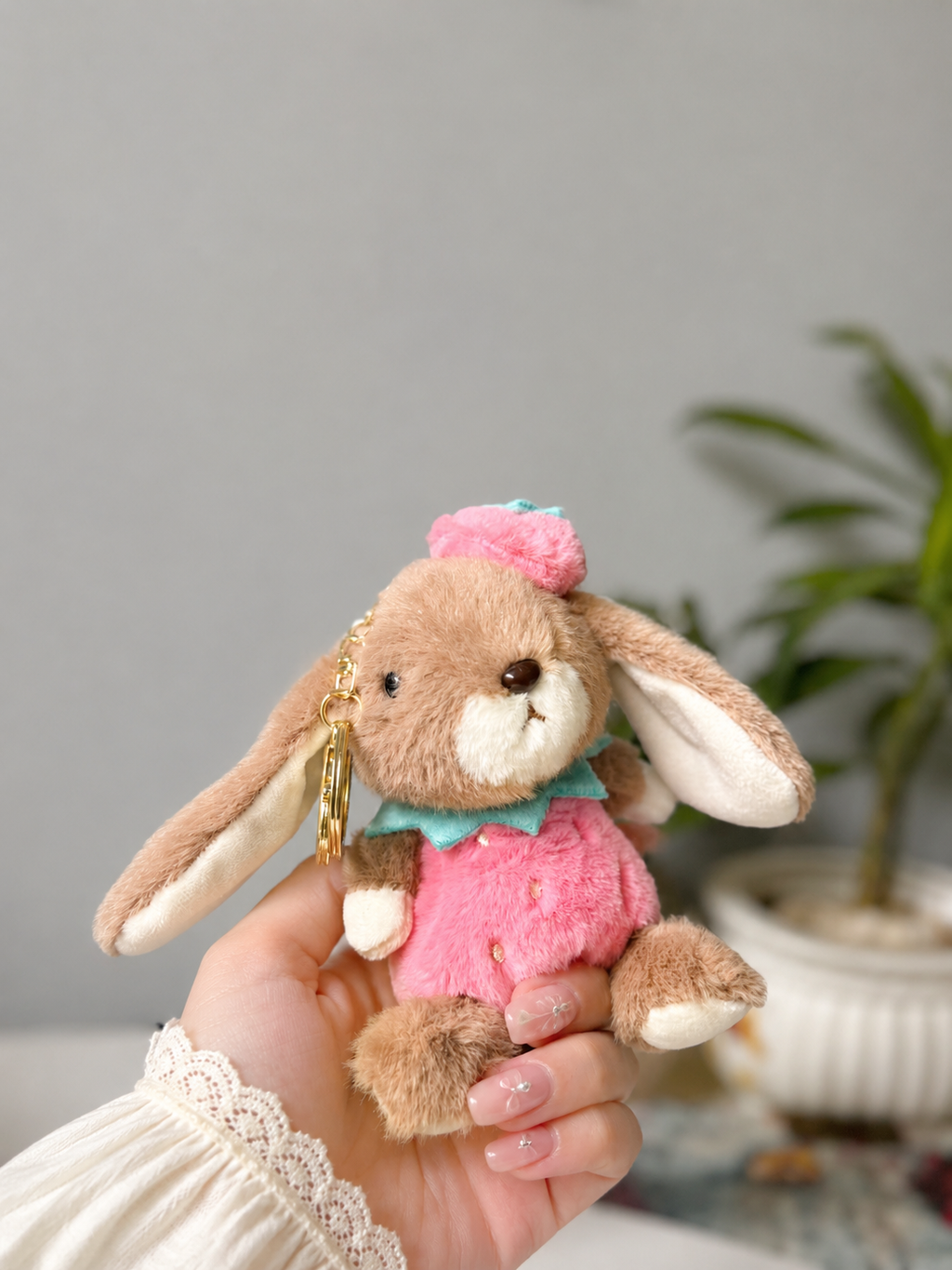 Cute Plush Bunny Bag Charm