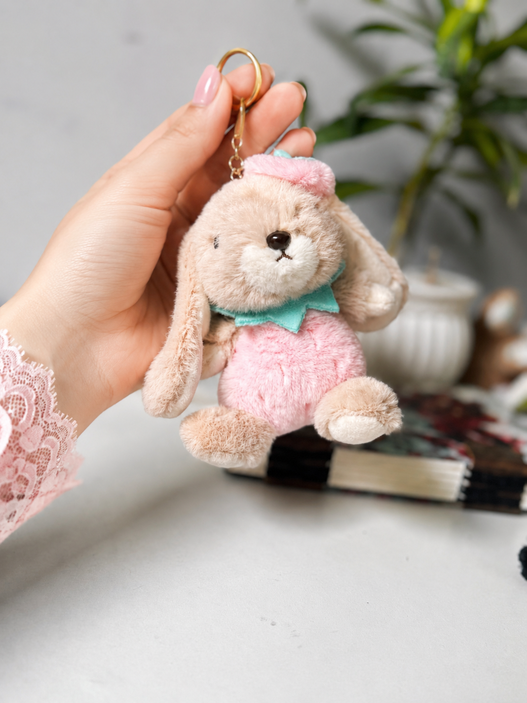 Cute Plush Bunny Bag Charm