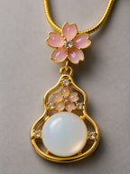 Blossom Pearl Drop Pendant Necklace