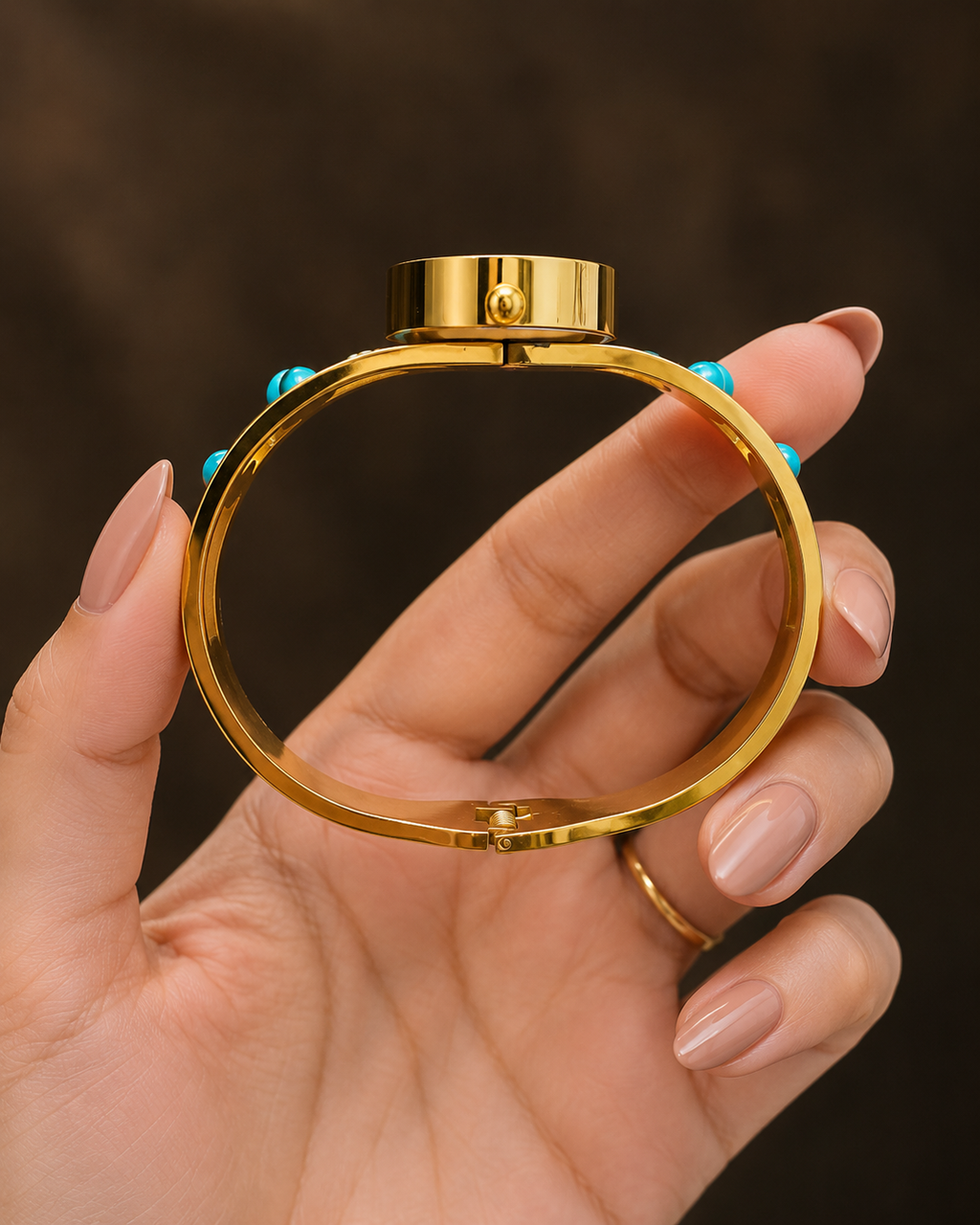 Turquoise Luxe Crystal Watch Bracelet