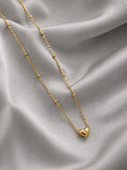 Mini Gold Heart Pendant Necklace