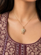 Bloom Crystal Flower Pendant Necklace