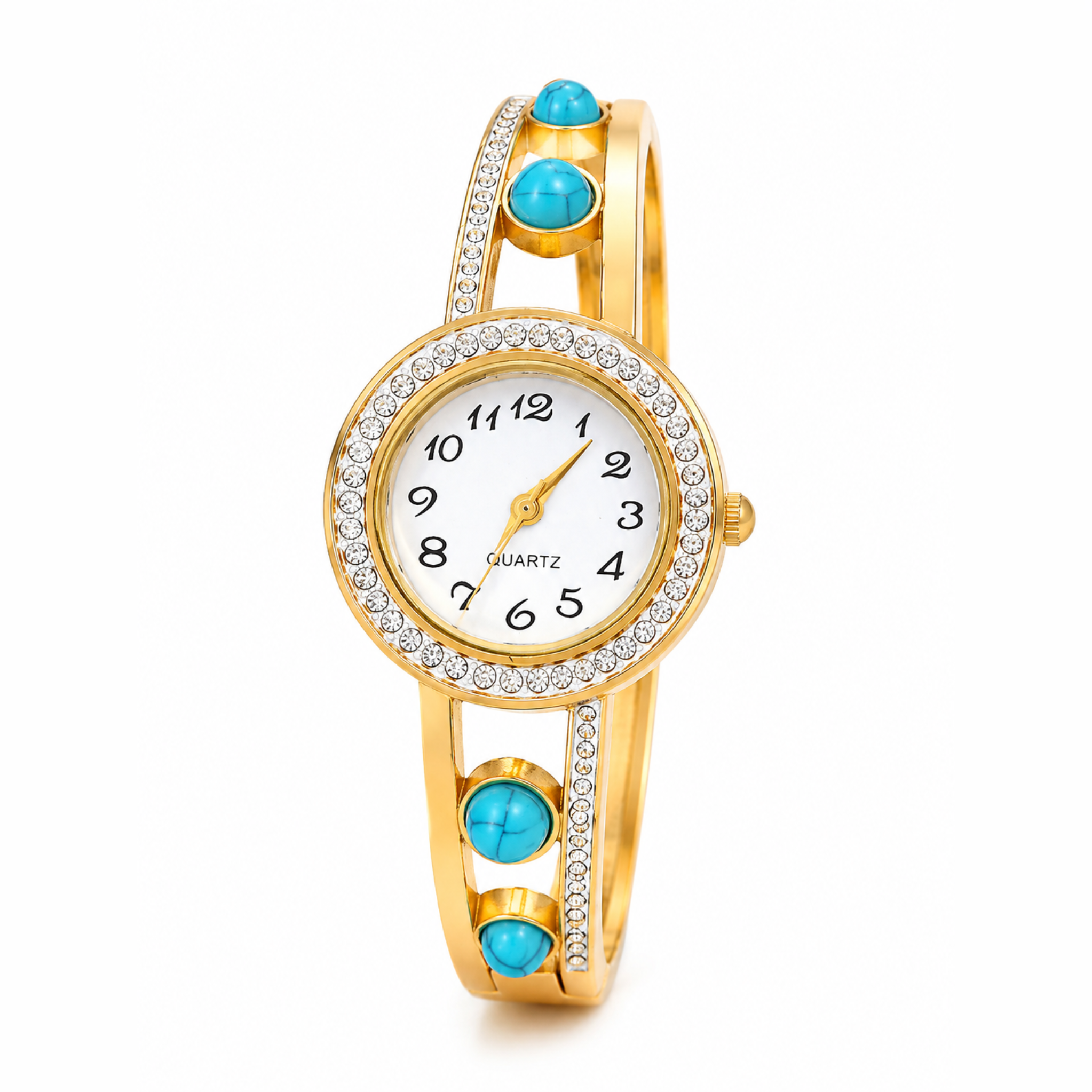 Turquoise Luxe Crystal Watch Bracelet