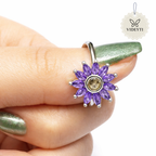 Sterling Silver Floral Statement Ring