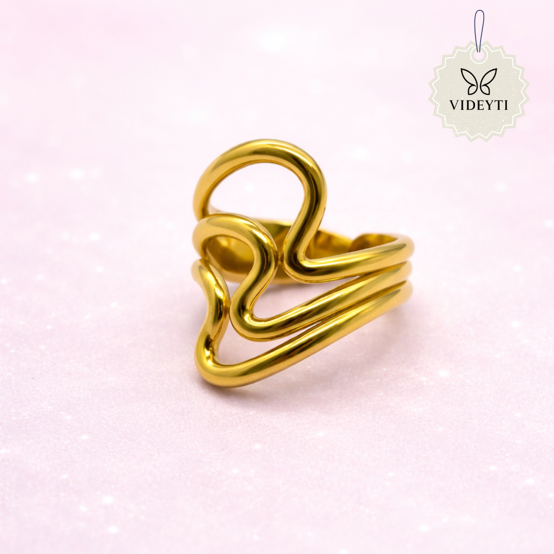 Elysian Curve Sculptural Ring